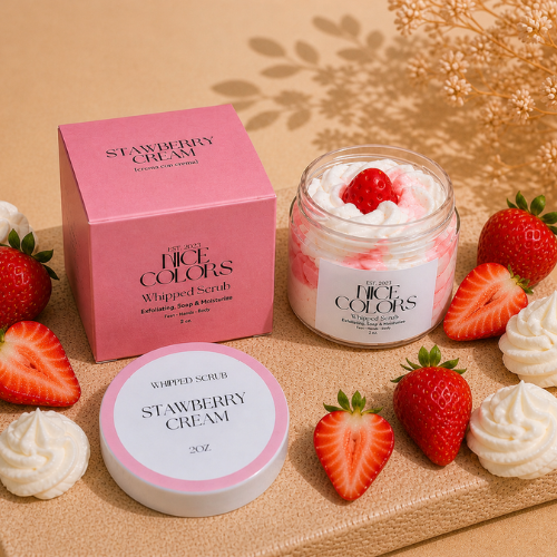 Whipped Scrub Strawberry Cream